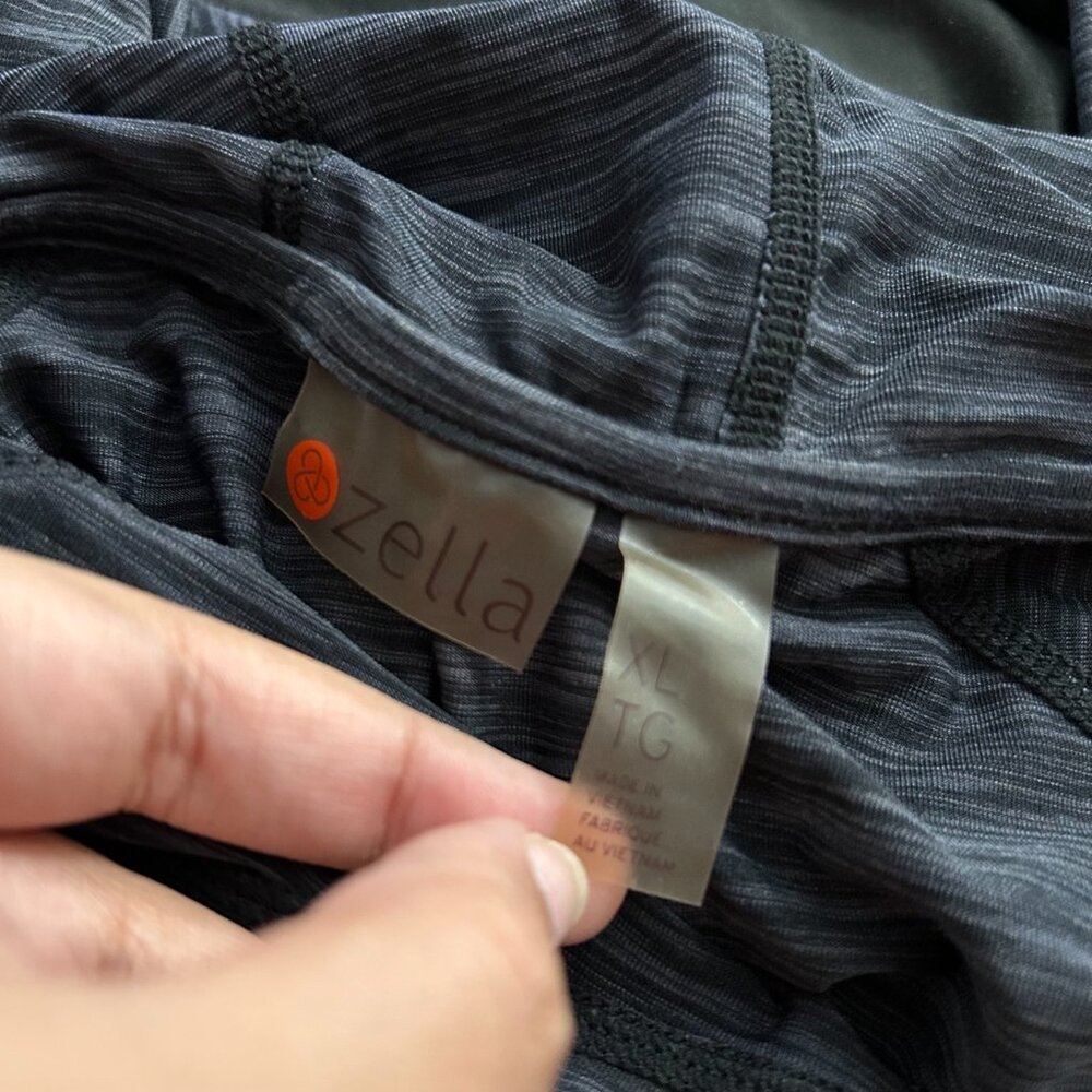 Zella Soft Hooded Space Dye Long Sleeve Top Lightweight - Picture 7 of 8